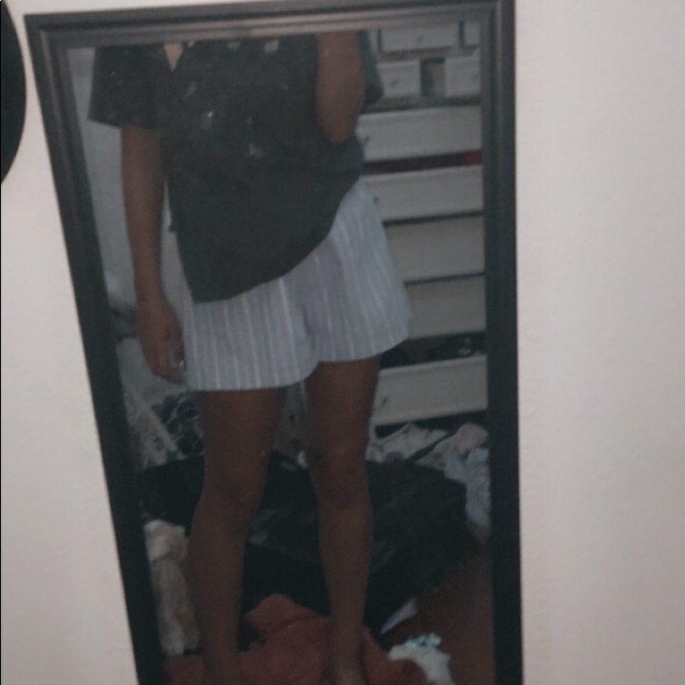 striped baggy shorts